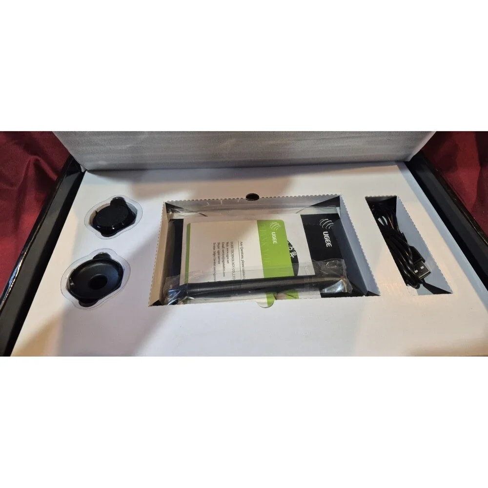 New Ugee HK1060 Pro Graphics Tablet Never Removed From Package Draw On Computer